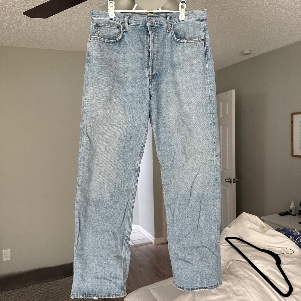 Agolde light wash jeans